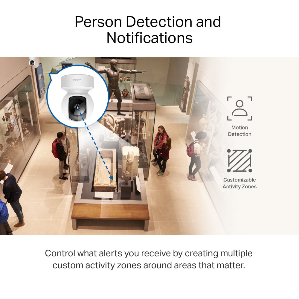 TP-Link Tapo C212 2K 3MP Pan/Tilt Home Security Wi-Fi Camera with Lan Port CCTV | Two-Way Audio, microSD Card Slot, Advanced Night Vision TP-Link Tapo C212 2K 3MP Pan/Tilt Home Security Wi-Fi Camera with Lan Port CCTV | Two-Way Audio, microSD Card Slot, Advanced Night Vision